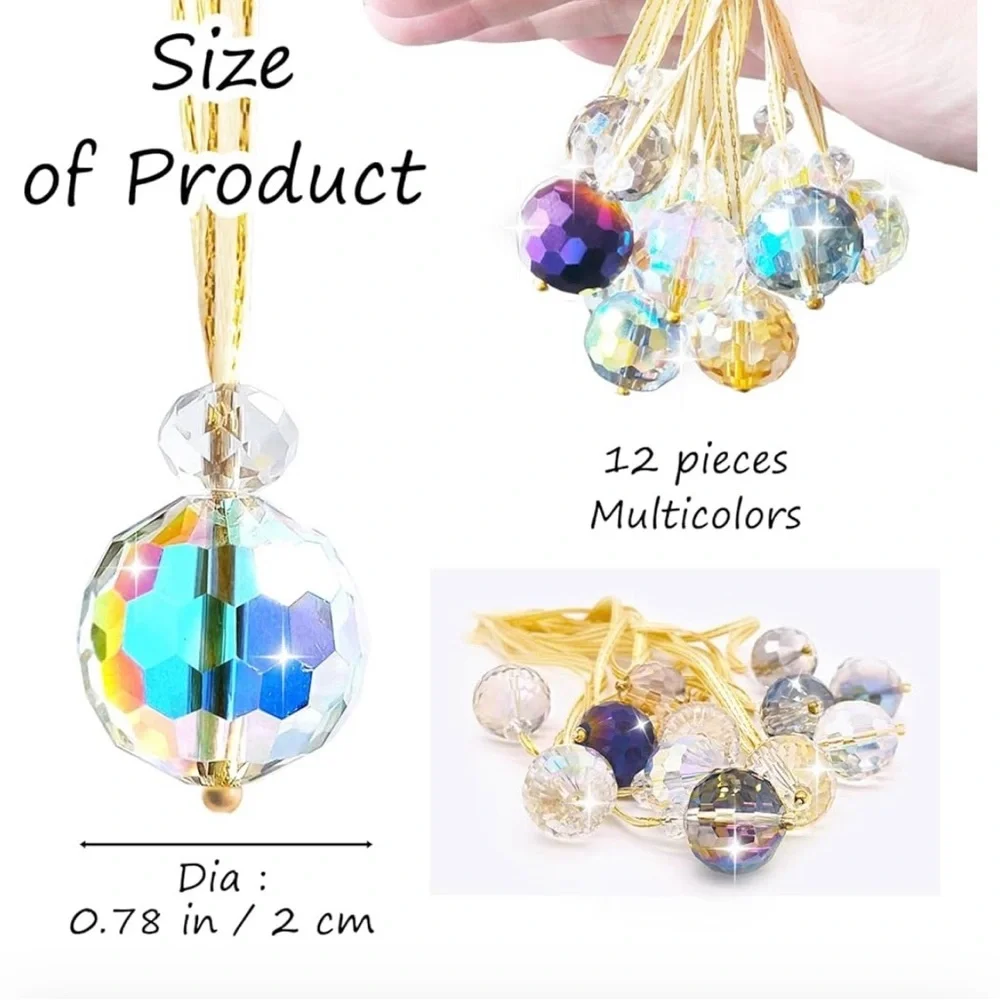Suncatcher crystal cut balls for your decor windows glass, create light prizams